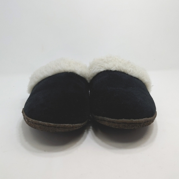 Sorel Women’s Nakiska Slide II Slip On Slipper Black Sudee Faux Sherpa NL3655 6‎ - Picture 3 of 10